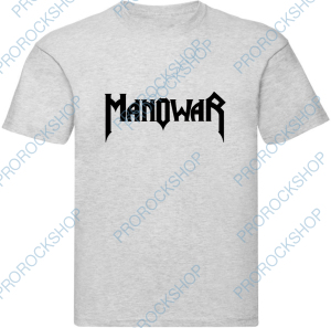 šedivé pánské triko Manowar