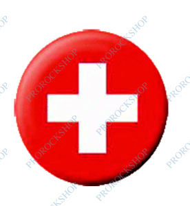 placka / button Švýcarsko