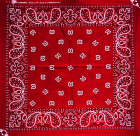 šátek Paisley-červená