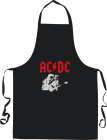 Laclová zástěra s výšivkou AC/DC - Angus
