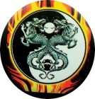 placka, odznak Jing Jang - drak