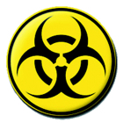 placka / button Biohazard