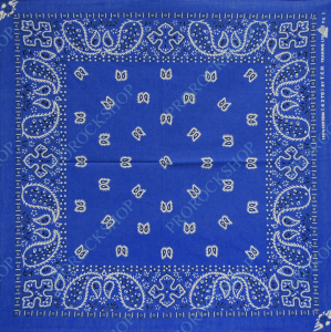 šátek Paisley-modrá
