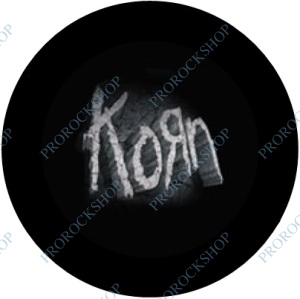 placka, button Korn - black logo