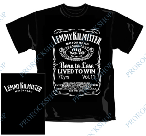 triko Motörhead - Lemmy Kilmister whiskey
