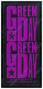 nášivka Green Day - Purple Logo