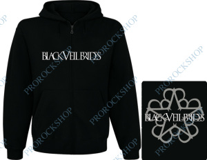 mikina s kapucí a zipem Black Veil Brides - logo