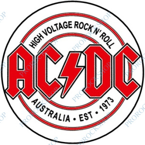 placka, button AC/DC - High Voltage Rock And Roll