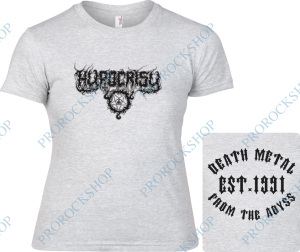 šedivé dámské triko Hypocrisy - Death Metal Est. 1991