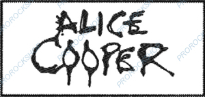 bílá nášivka Alice Cooper