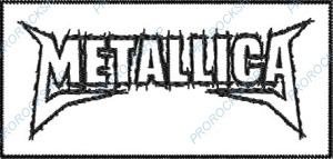 bílá nášivka Metallica II