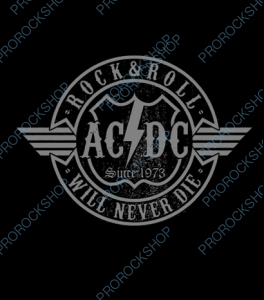nášivka na záda, zádovka AC/DC - Rock and Roll Will Never Die