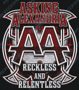 nášivka na záda, zádovka Asking Alexandria - Reckless and Relentless