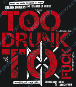 nášivka na záda, zádovka Dead Kennedys - Too Drunk Too