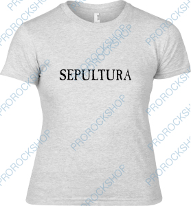 šedivé dámské triko Sepultura