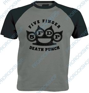 šedočerné triko Five Finger Death Punnch