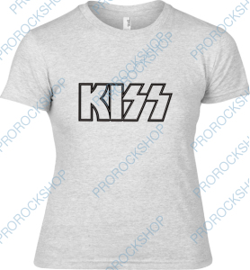šedivé dámské triko Kiss