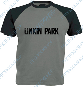 šedočerné triko Linkin Park