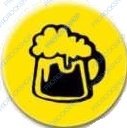placka, odznak Tankard - Beer