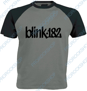 šedočerné triko Blink 182