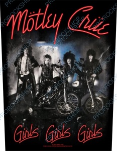 nášivka na záda Mötley Crüe - Girls Girls Girls