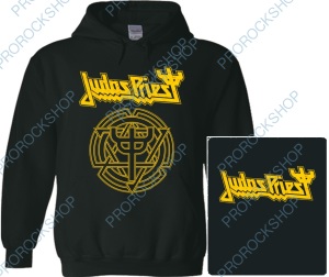 mikina s kapucí Judas Priest - yellow logo
