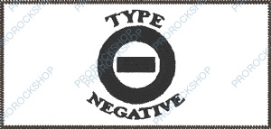 bílá nášivka Type O Negative - logo