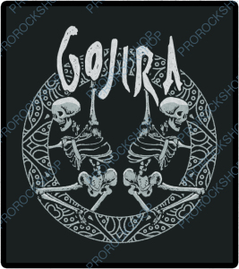 nášivka na záda, zádovka Gojira - skeletons