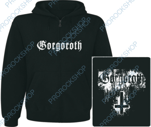 mikina s kapucí a zipem Gorgoroth - cross