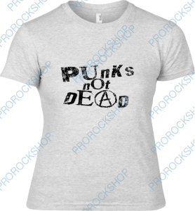 šedivé dámské triko Punk s Not Dead