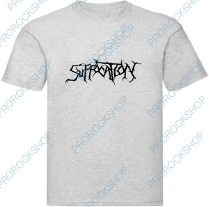 šedivé pánské triko Suffocation