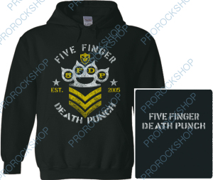 mikina s kapucí Five Finger Death Punch - army