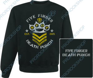 mikina bez kapuce Five Finger Death Punch - army