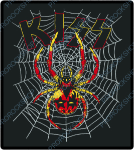 nášivka na záda, zádovka Kiss - Spider Logo