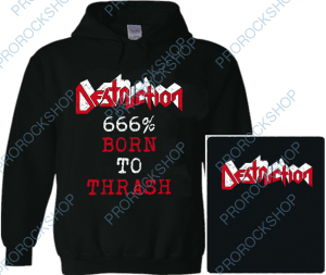 mikina s kapucí Destruction - 666% Born To Thrash