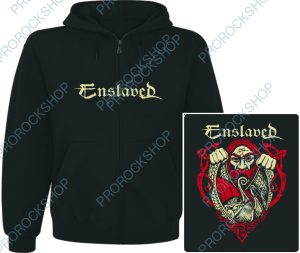 mikina s kapucí a zipem Enslaved - iconic logo