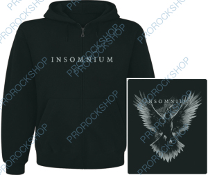 mikina s kapucí a zipem Insomnium - crow