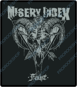 nášivka na záda, zádovka Misery Index - Faust