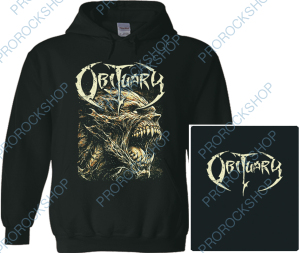 mikina s kapucí Obituary - monster logo