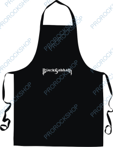 Laclová zástěra s výšivkou Black Sabbath III