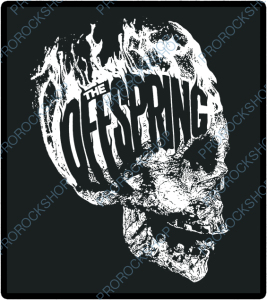 nášivka na záda, zádovka The Offspring - skull logo