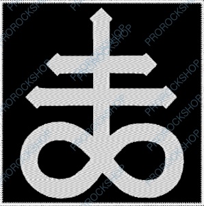 nášivka Satanský kříž - The Leviathan Cross big
