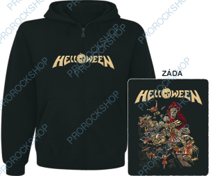 mikina s kapucí a zipem Helloween - Walls Of Jericho