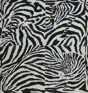 šátek Zebra-bílý