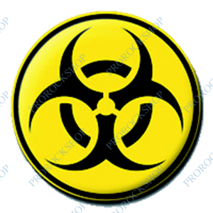 placka / button Biohazard