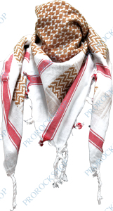 šátek palestina - arafat - Hnědý