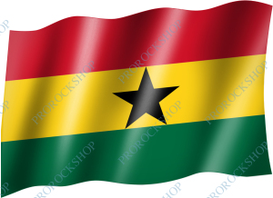 vlajka Ghana - rasta