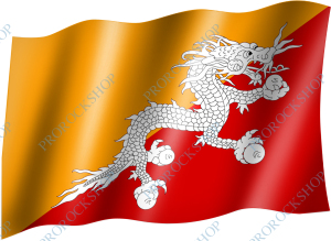 vlajka Bhutan