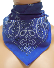 šátek Paisley-modrá
