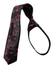 nasazovací kravata s růžovými hvězdami / hvězda